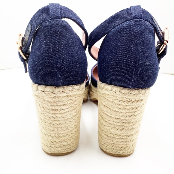 BCBGMAXAZRIA} Abell Denim Wedge Espadrille - Picture 4 of 13